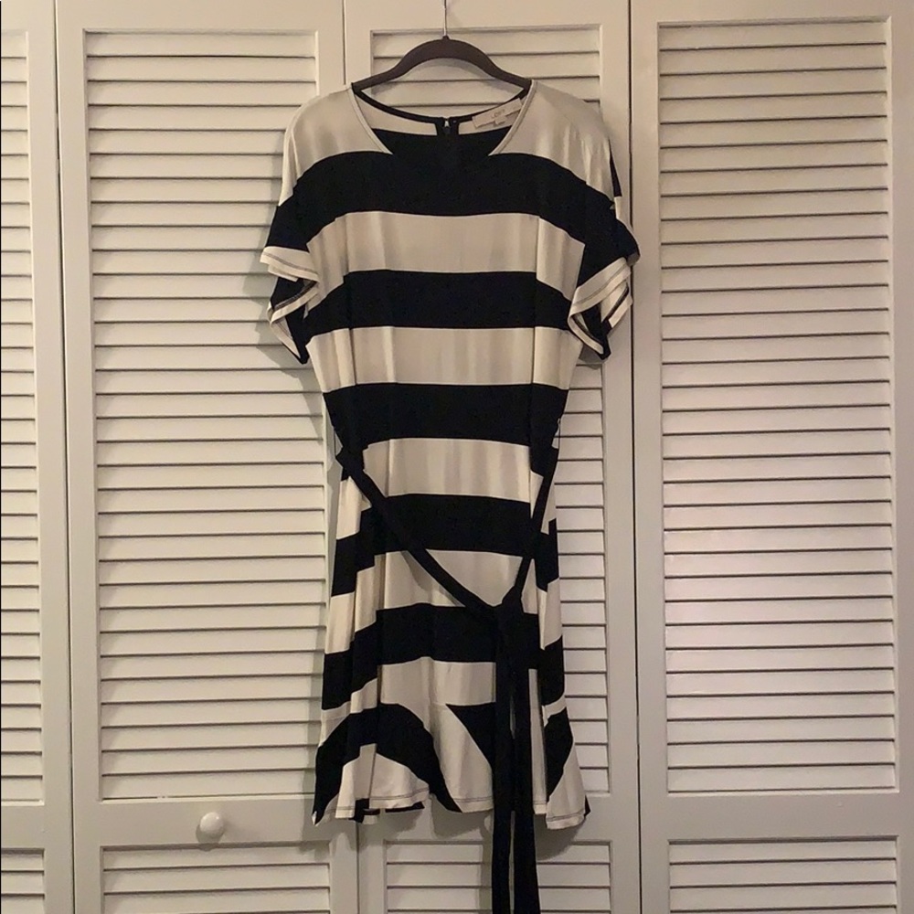 Loft Petits Black Striped Dress